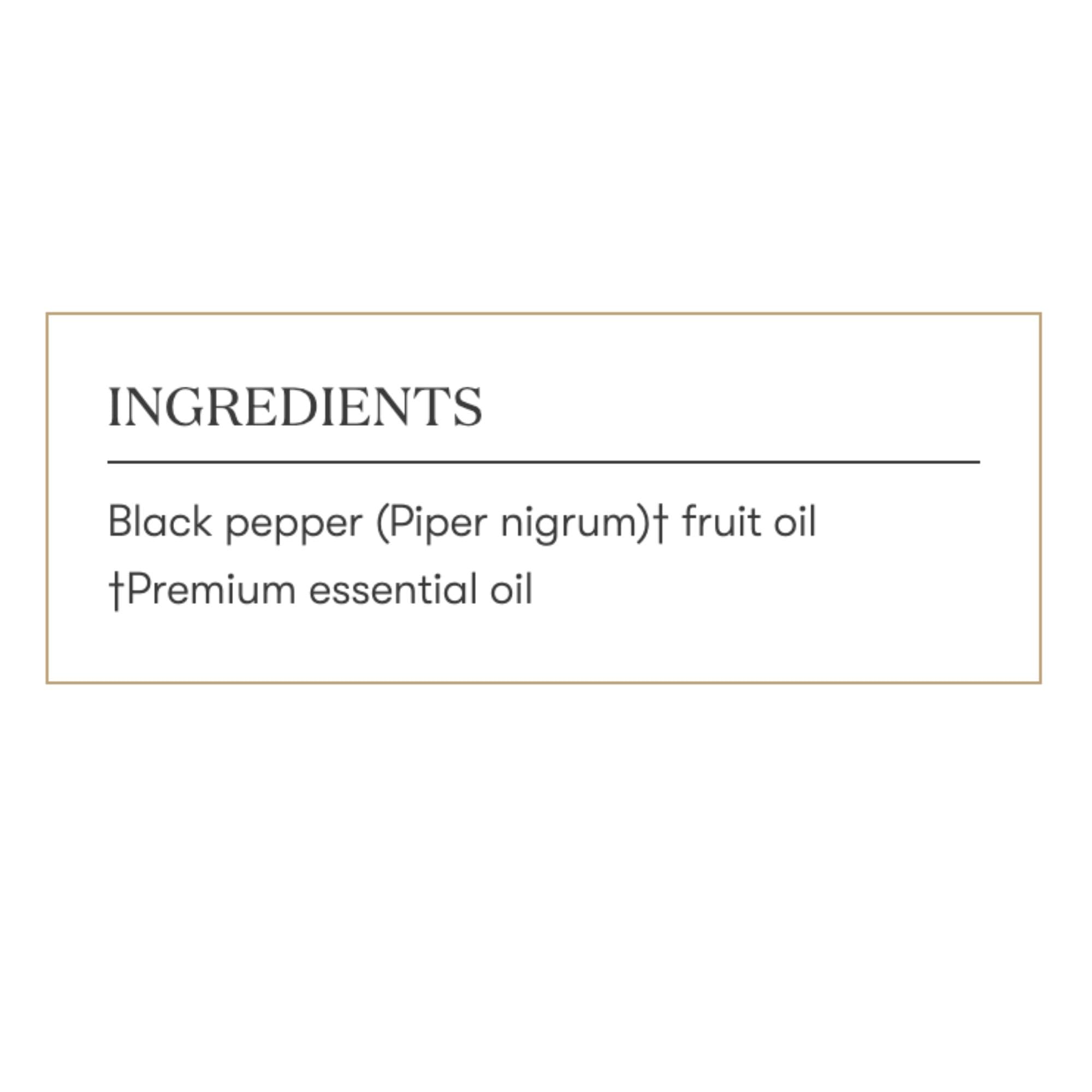 Young Living Pimienta Negra Vitality 5ml almacenamiento seguro y uso fácil en la cocina.
