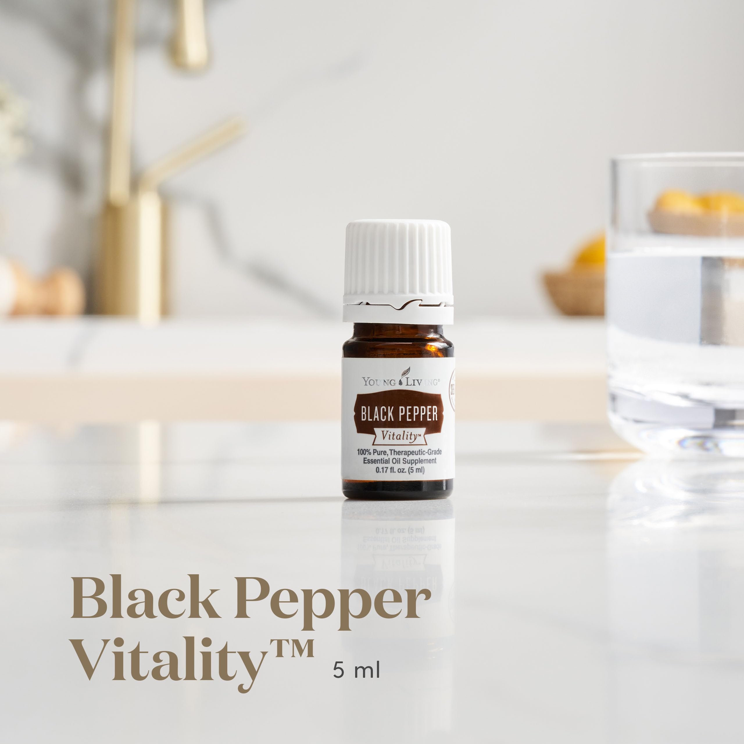 Young Living Pimienta Negra Vitality 5ml para cocinar a diario y realzar sabores.