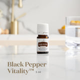 Young Living Pimienta Negra Vitality 5ml para cocinar a diario y realzar sabores.