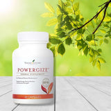 PowerGize de Young Living: botella en mesa lista para la rutina matutina