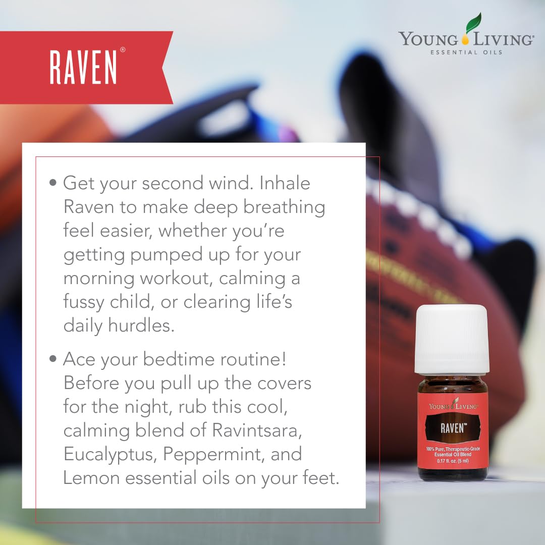 Young Living Raven: rincón de relajación con aroma suave.