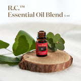 Young Living RC, difusor en casa con aroma relajante.