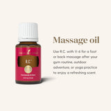 Young Living RC masaje diluido para relajación muscular