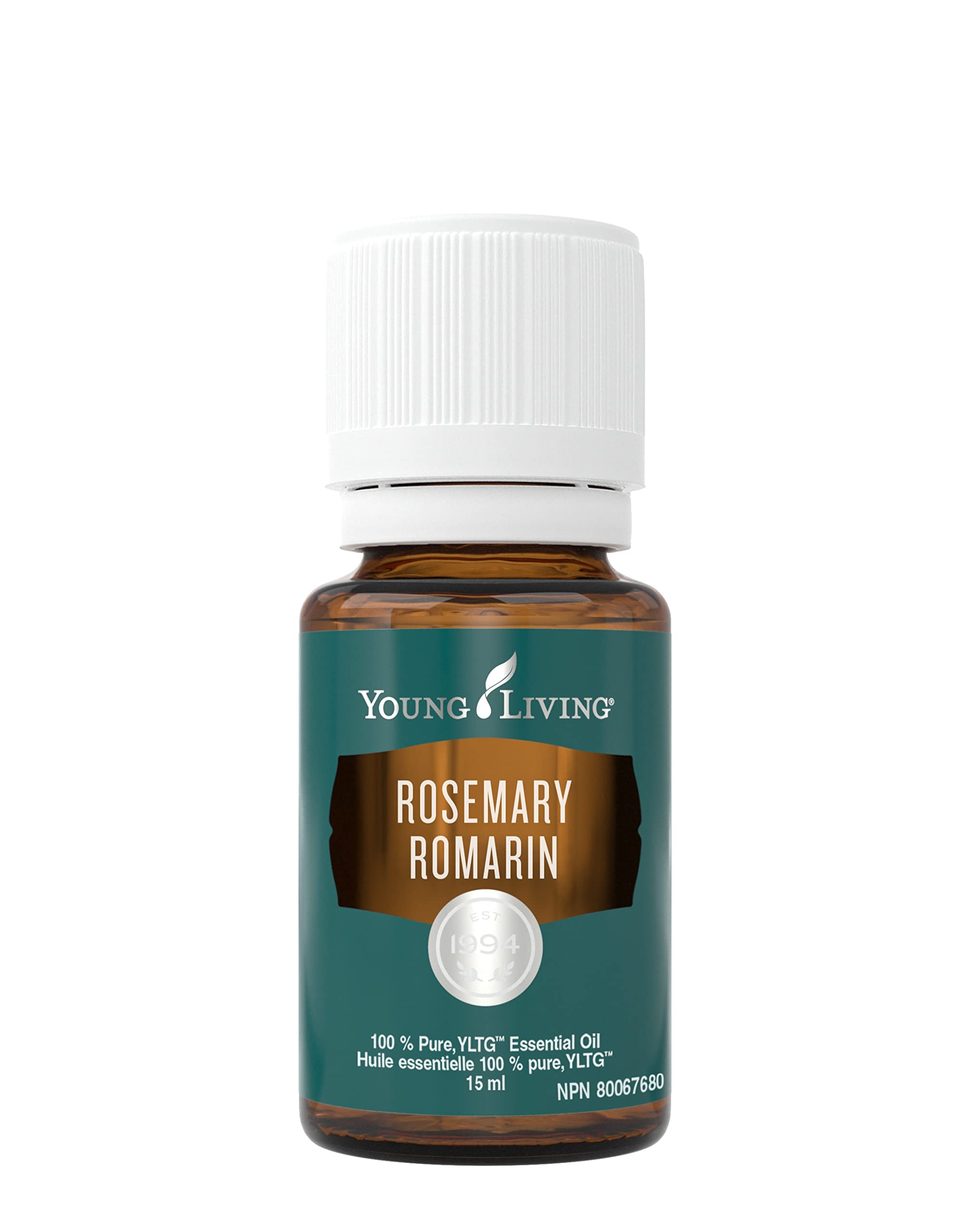 Aceite de romero Young Living, botella de 15 ml, listo para uso aromático y tópico.