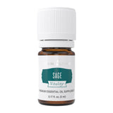 Young Living Sage Vitality frasco de 5 ml listo para uso aromático diario