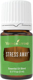 Stress Away de Young Living, botella de 5 ml, aroma vainilla-lima para relajación.