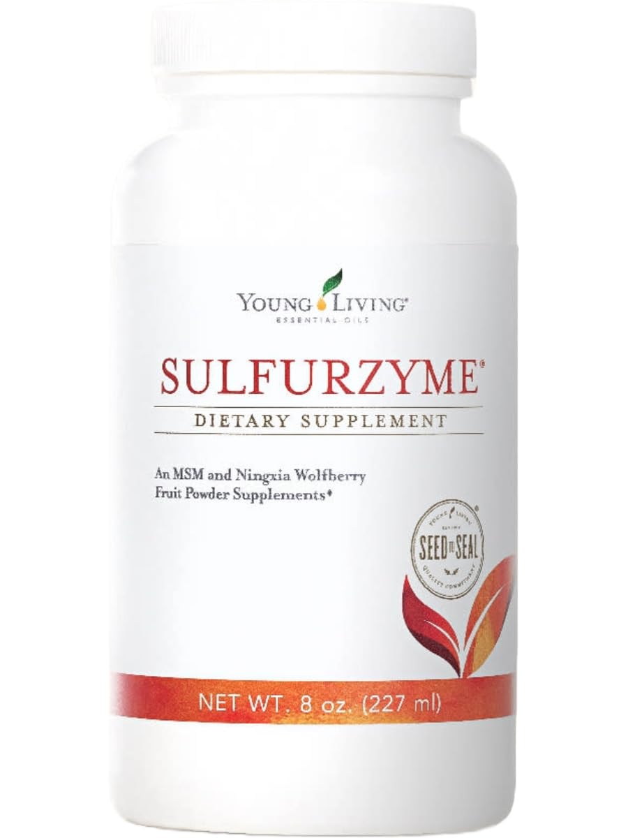 Young Living Sulfurzyme en lata de 8 oz para articulaciones y movilidad
