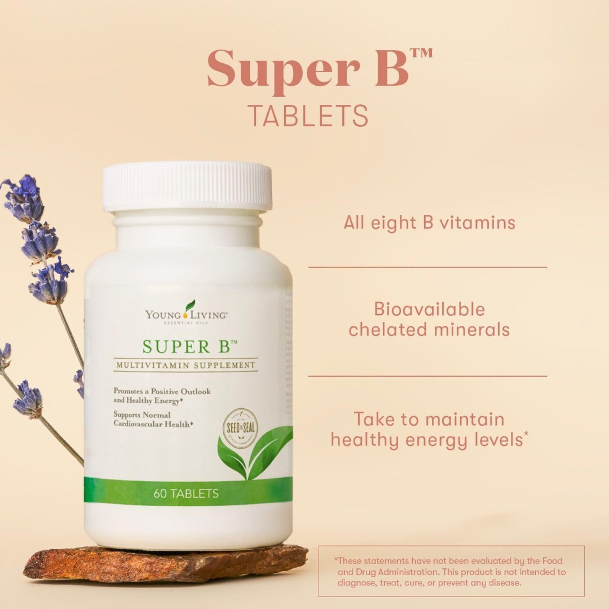 Ingredientes clave de Super B para energía y vitalidad.