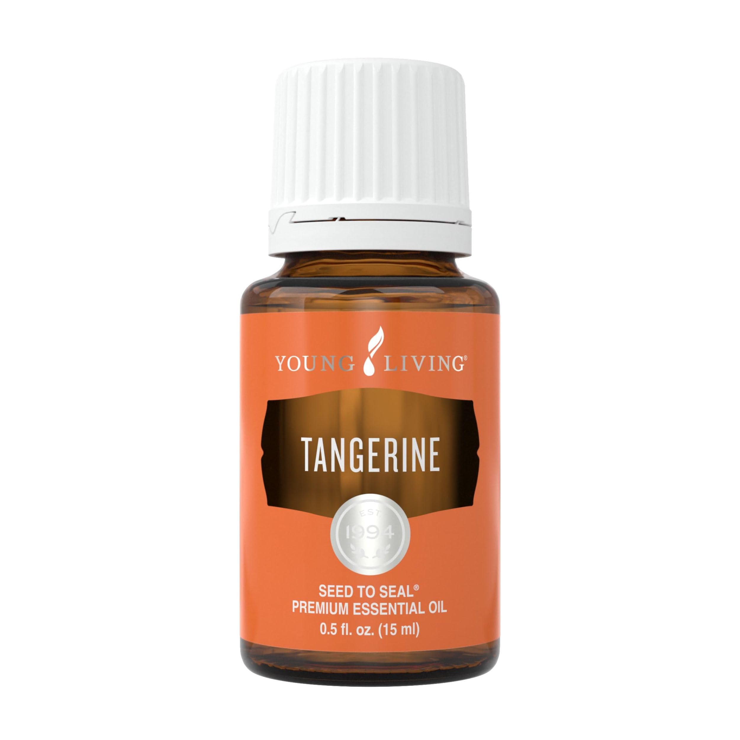 Young Living Tangerine: frasco de 15 ml con aroma cítrico para difusión.