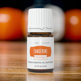 Young Living Tangerine Vitality, etiqueta frontal que transmite calidad y pureza