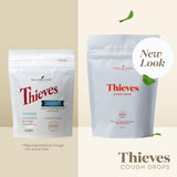 Young Living Thieves Drops textura, masticables para alivio rápido en cualquier lugar.