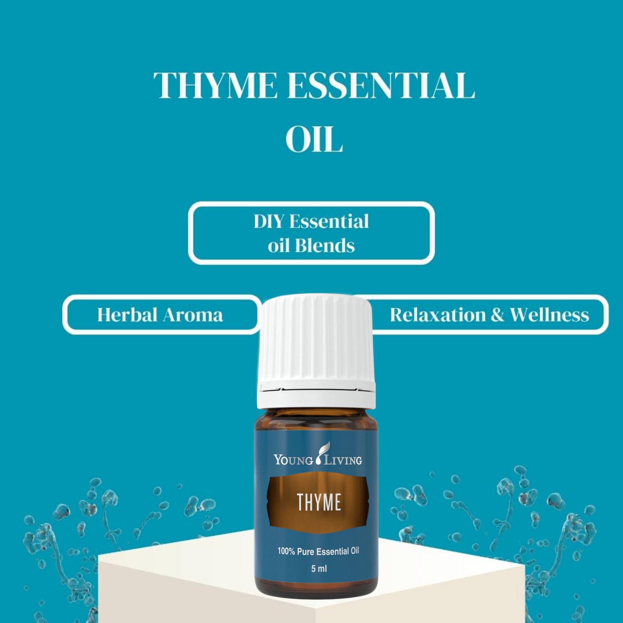 Young Living Tomillo, difusor con aroma herbal que inspira tranquilidad.