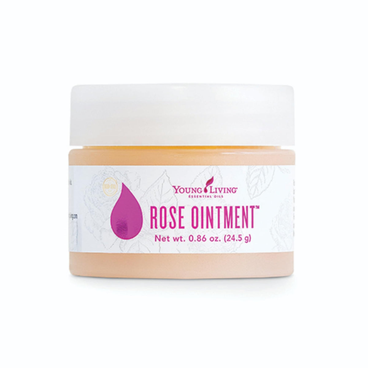 Young Living ungüento rosa en bote para cuidado suave de la piel.
