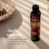 Young Living V-6, ingredientes clave: sésamo, uva, almendra para uso tópico.