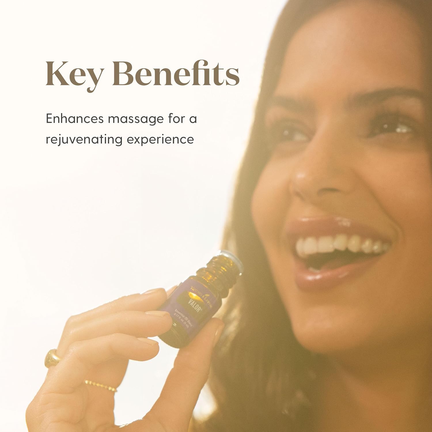 Valor Young Living, etiqueta del producto, mezcla equilibrada para bienestar diario.