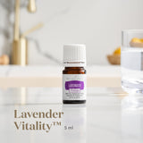 Young Living Vitality Lavanda: gotero, uso versátil para aderezar bebidas y postres.