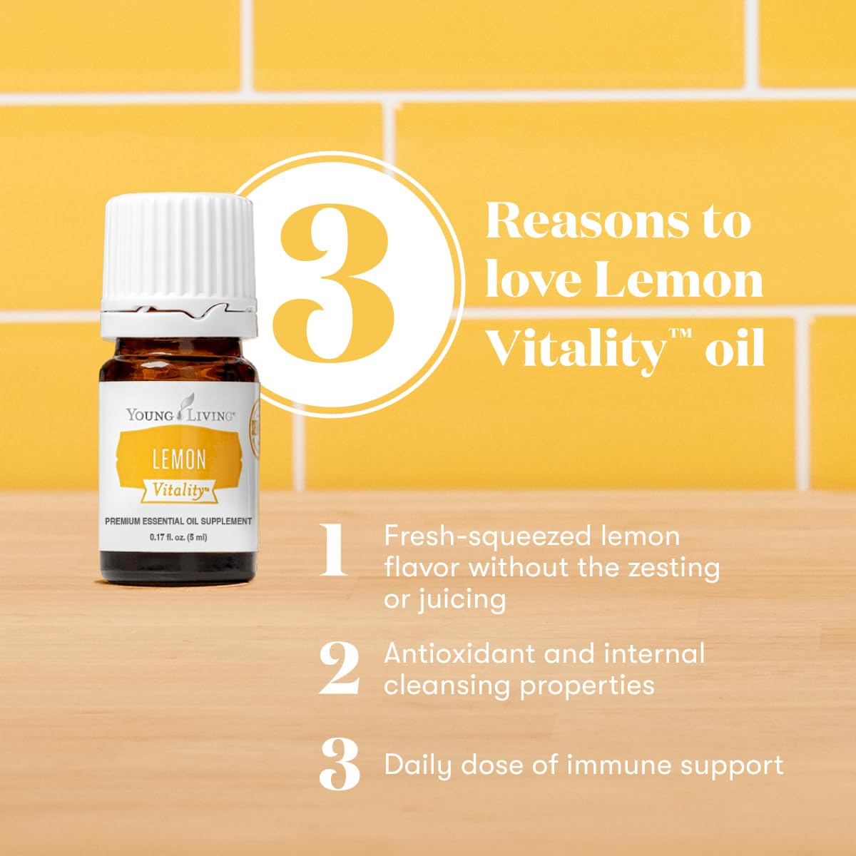 Young Living Vitality Limón: gotas vertidas para infusionar salsas.