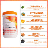 Ingredientes clave de Beyond Tangy Tangerine 2.0 para apoyo nutricional.