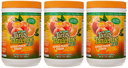 Youngevity Más Allá de la Naranja Ácida 2.0 etiqueta detallada de ingredientes y origen