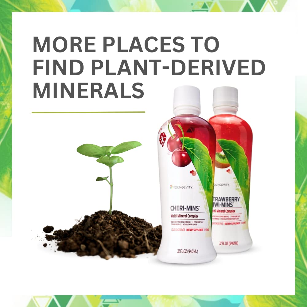 Presentación de dosis diaria de Minerales Líquidos Youngevity Derivados de Plantas