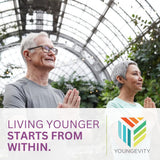 Youngevity Muscadine Seed presentación en caja: cápsulas fáciles de tomar.