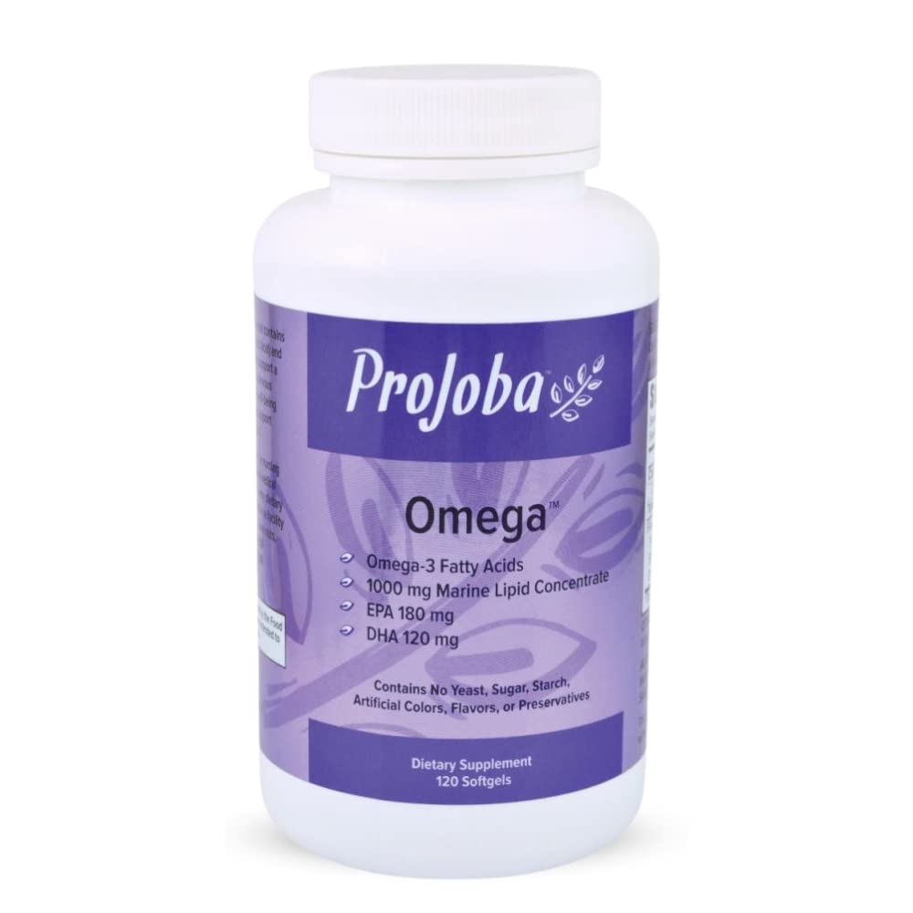 Youngevity Projoba Omega en botella, cápsulas suaves para dieta con omega-3.