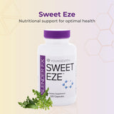 Etiqueta frontal de Sweet Eze con información de ingredientes clave para una digestión suave.