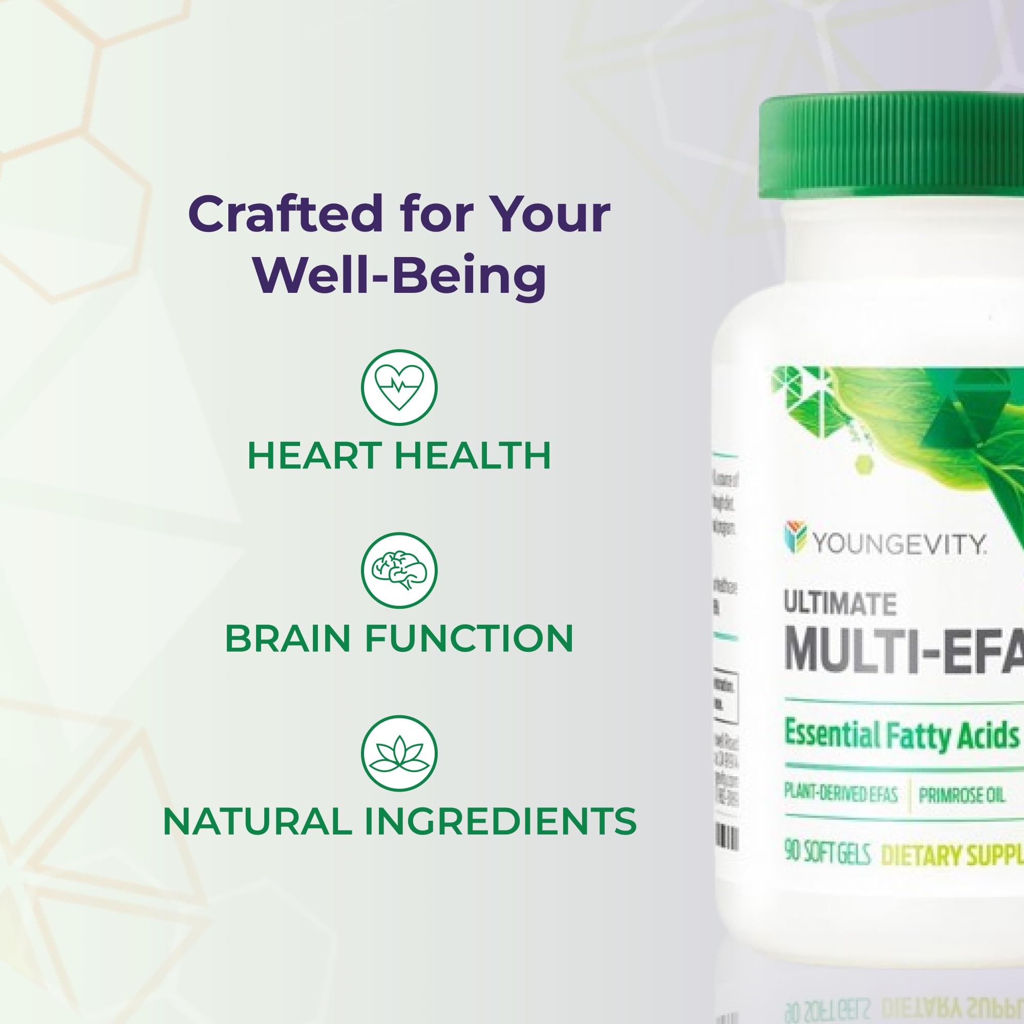 Youngevity Ultimate Multi-EFA, pruebas de terceros para mayor confianza en pureza y potencia.
