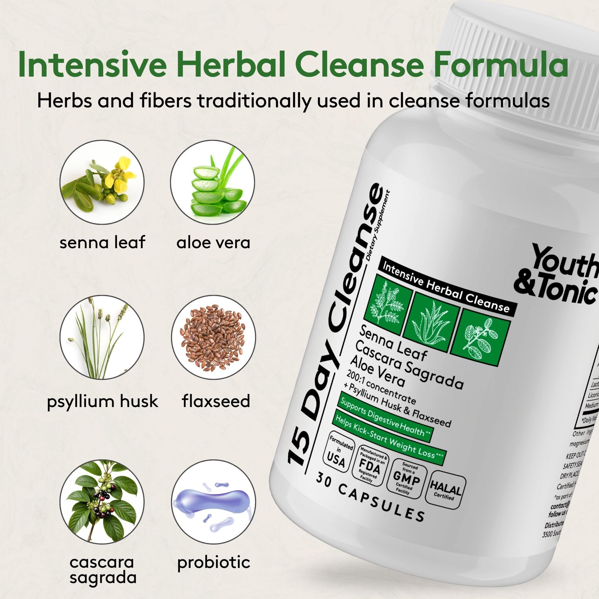 Youth & Tonic ingredientes herbales destacables para apoyo digestivo suave
