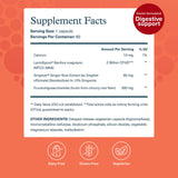 Etiqueta frontal de Youtheory 2X Action Probiotic para identificar rápidamente la fórmula.