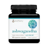 Youtheory Ashwagandha cápsulas: apoyo diario para energía y equilibrio.