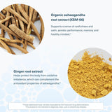 Youtheory Ashwagandha, etiqueta organica, ingredientes certificados