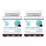 Youtheory Ashwagandha gomitas en frasco azul para energía suave y equilibrio diario