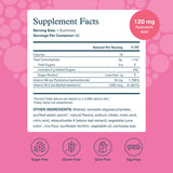 Gomitas de belleza Youtheory, empaque trasero, información clara para dosificación.
