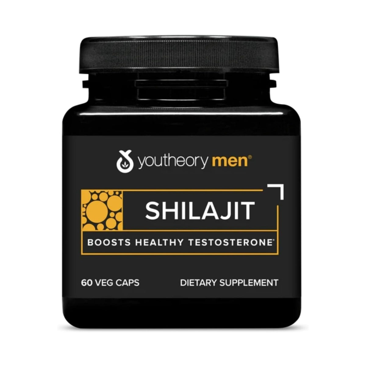 Youtheory Shilajit envase de cápsulas para uso diario