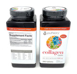 Etiqueta de Youtheory colágeno avanzado mostrando vitamina C y biotina para energía diaria.