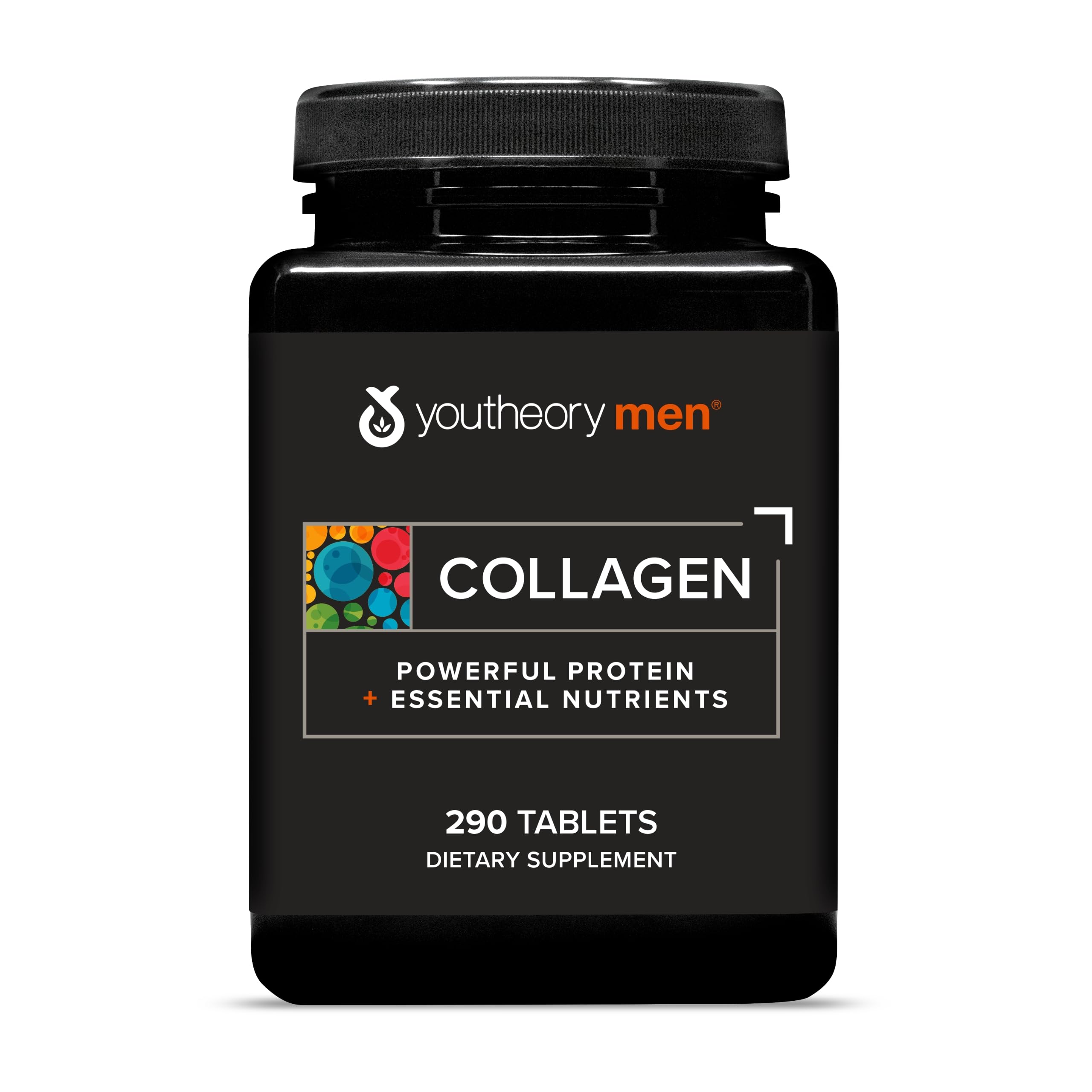Youtheory Colágeno para Hombres, frasco de 5,000 mg, apoyo a articulaciones.