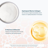 Minerales zinc y selenio en Youtheory Colágeno Marino para soporte nutricional.