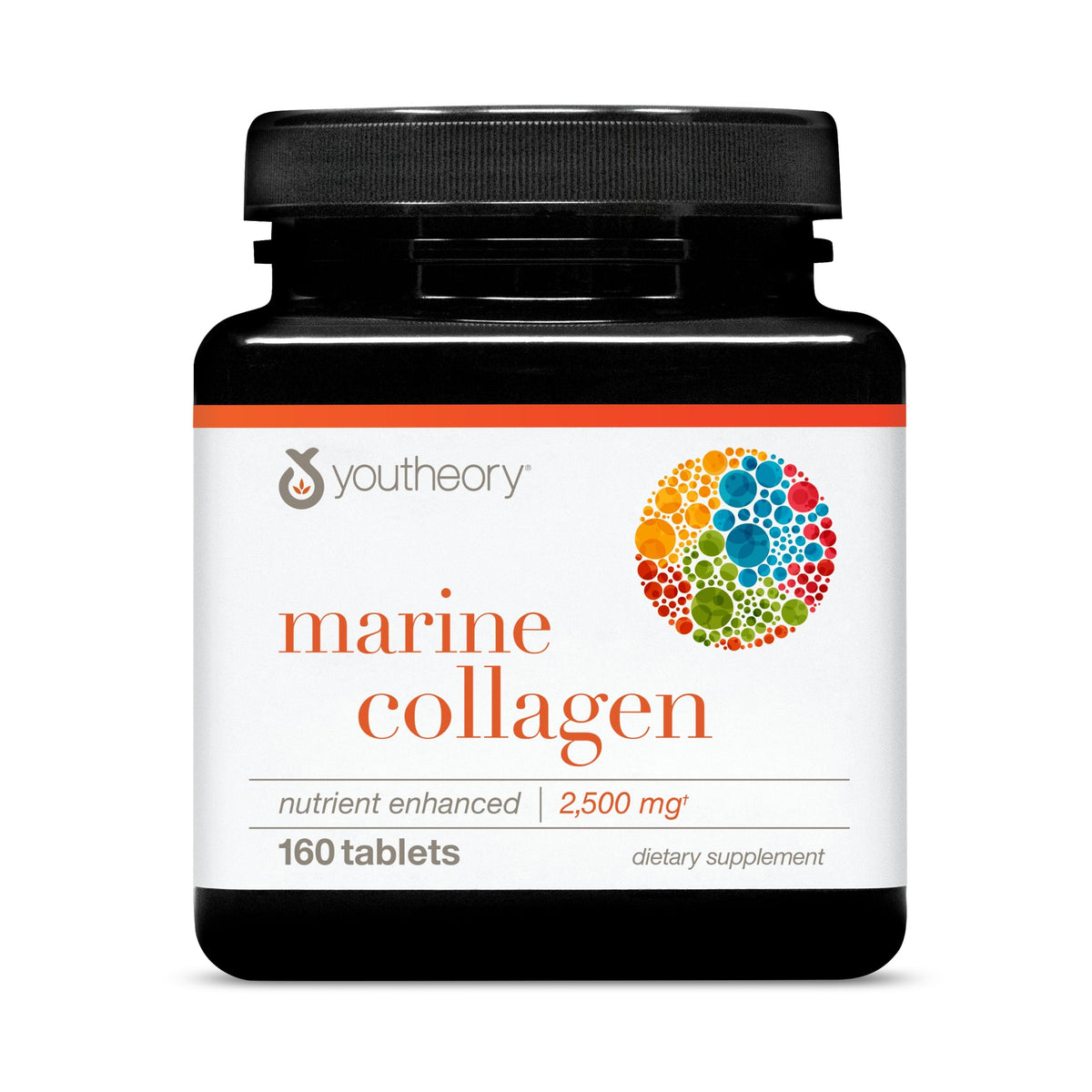 Youtheory colageno marino, tableta para articulaciones y uñas fuertes.