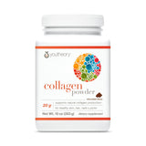 Youtheory Colágeno en polvo, envase 10 oz, práctico para tu rutina diaria.