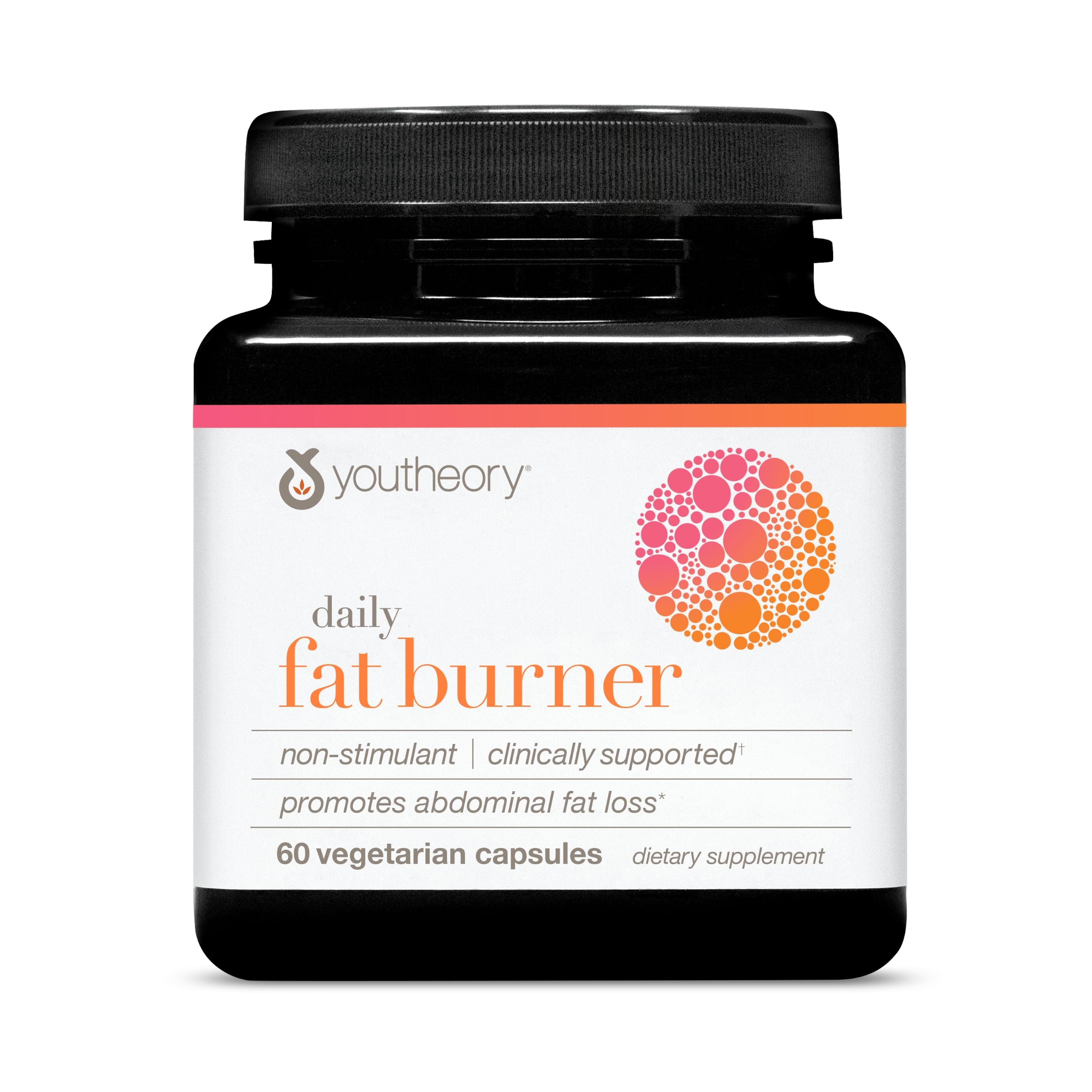 Youtheory Daily Fat Burner: botella frontal, opción de suplementación diaria