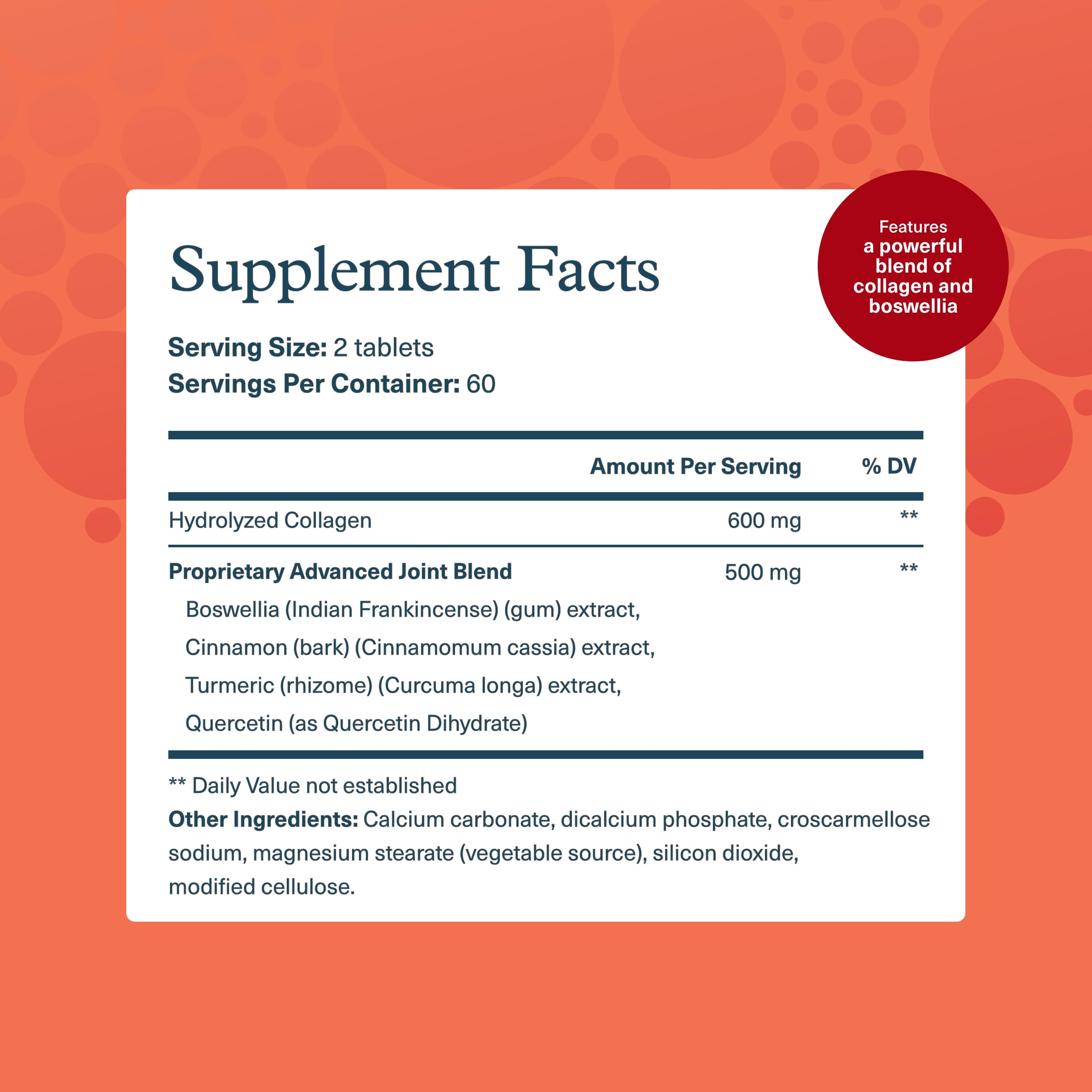 Youtheory Joint Collagen Advanced, etiqueta frontal legible para compra informada