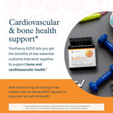 Youtheory K2D3: uso diario para apoyar la salud ósea y cardíaca