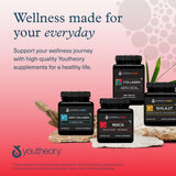Youtheory Maca para Hombres: opción vegana sin lácteos, soja ni gluten.