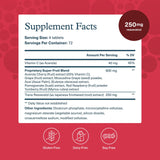 Youtheory Resveratrol: etiqueta detallada destacando ResVida