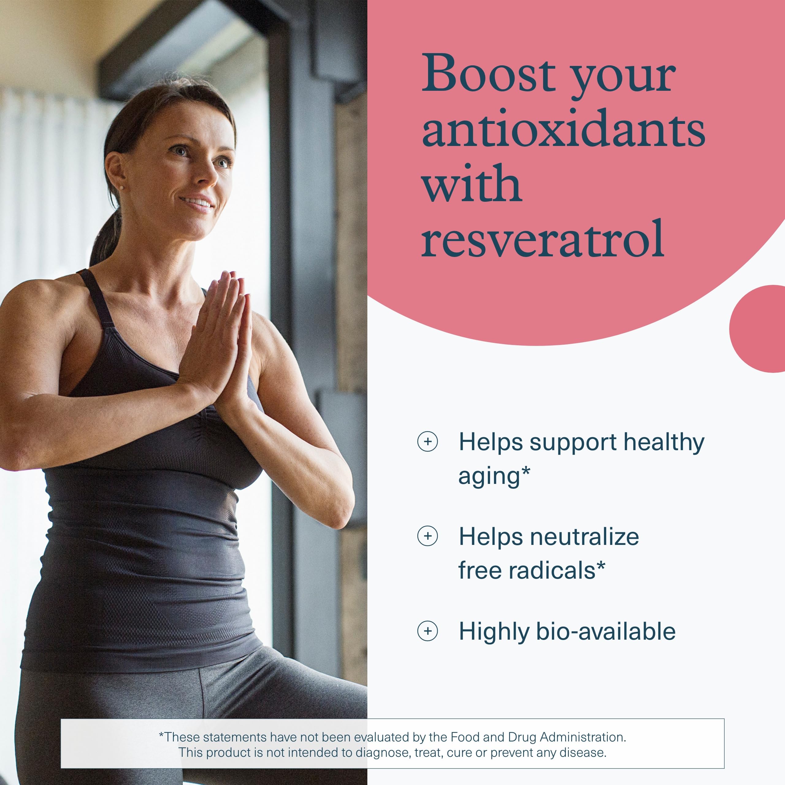 Youtheory Resveratrol: tabletas en frasco para ingesta diaria