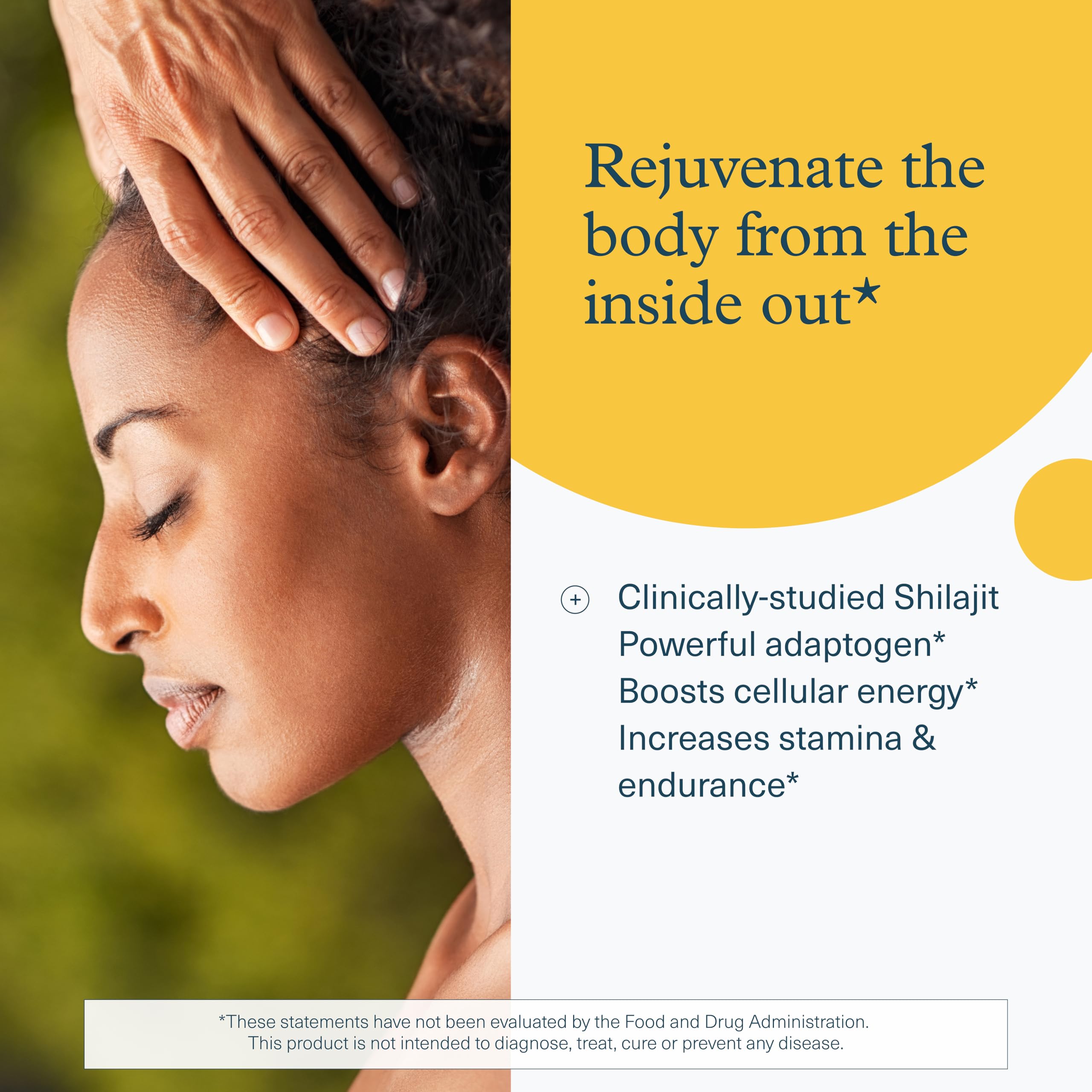 Youtheory Shilajit Avanzado, etiqueta frontal: calidad y pureza