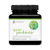 Youtheory Spore Probiotic: equilibrio intestinal con cápsulas fáciles de tragar.