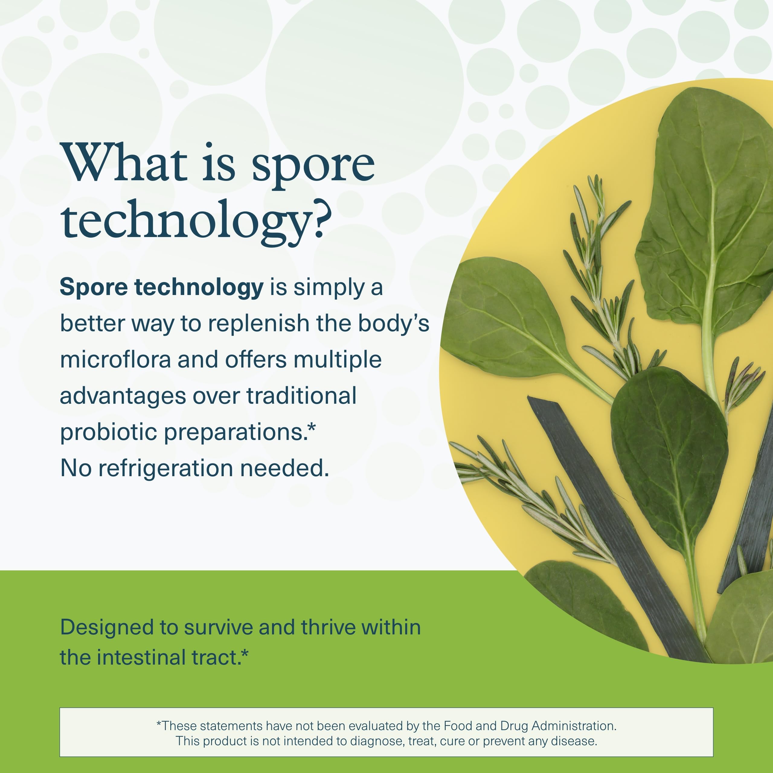 Dosificador de Youtheory Spore Probiotic Powder, dosificación cómoda para el día