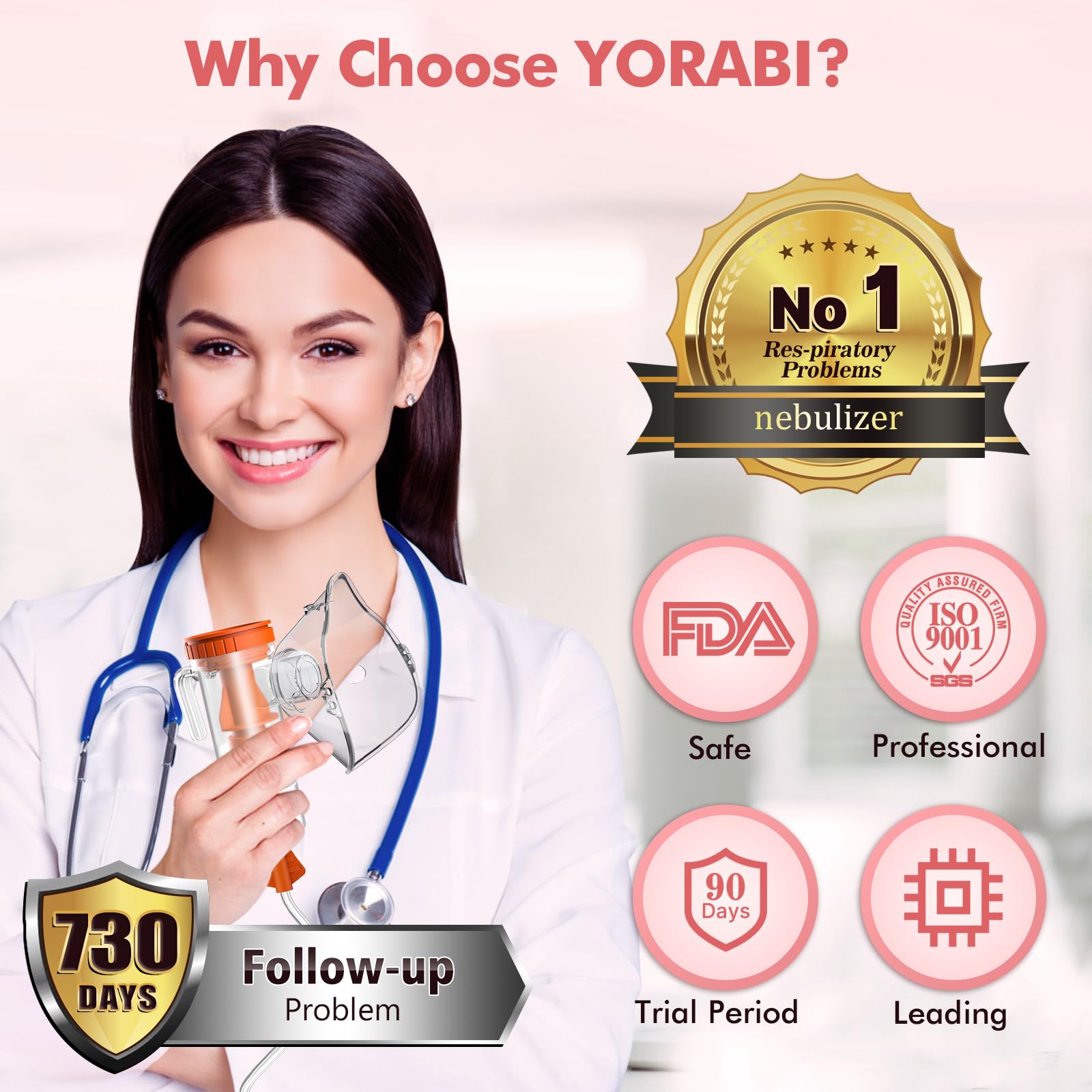 YOUXTU nebulizador boquilla de inhalación cómoda